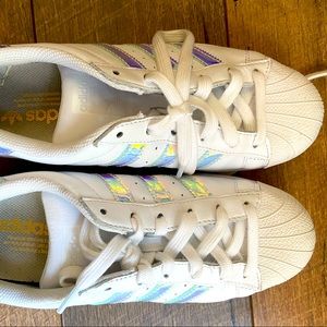 Women’s Adidas Three Stripe Iridescent Sneaker